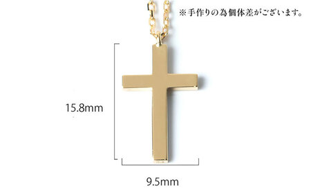 ロッソエブルー ネックレス 50cm k18 18金 ゴールド ミニ クロス 十字架 メンズ レディース 岐阜市 / アフェクト[ANGT007]