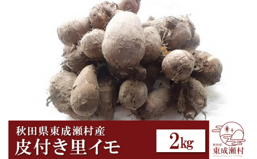 
秋田県東成瀬村産　皮付き里イモ 2kg
