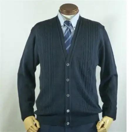メンズニット カーディガン コン L寸 15160_装飾品・工芸品 男性・メンズ 洋服 _【1219767】