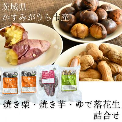 ふるさと納税 かすみがうら市 焼き栗・焼き芋・ゆで落花生 詰合せ