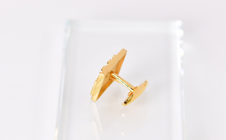 オリジナルカフス(天然ダイヤ入)　ゴールド SWCK001-GD