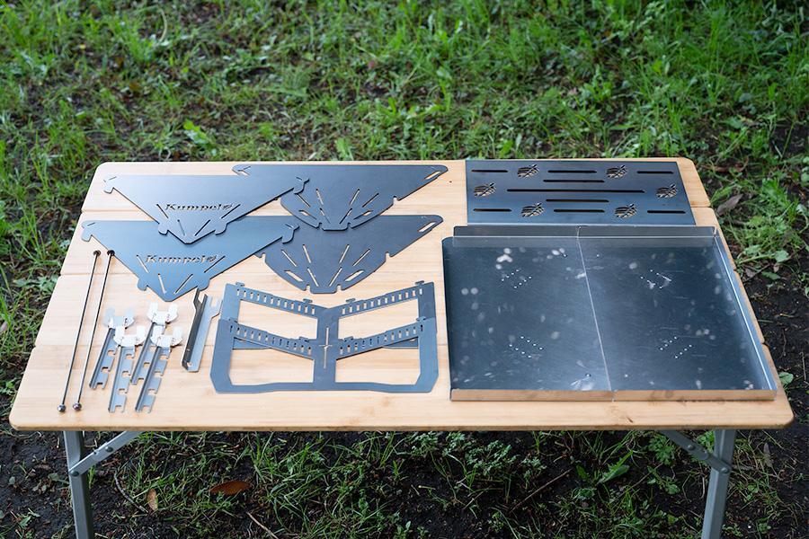 板金加工会社が製作する焚き火台「Kumpel ファイヤースタンド type-S」