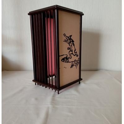 ふるさと納税 葛城市 紫檀　行灯(網目模様) |  | 01