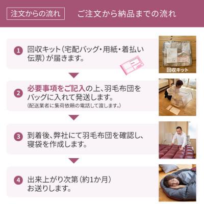 ふるさと納税 豊川市 使わない羽毛ふとんが防災・アウトドア用寝袋に再生!　シングル1枚→寝袋2枚 |  | 03