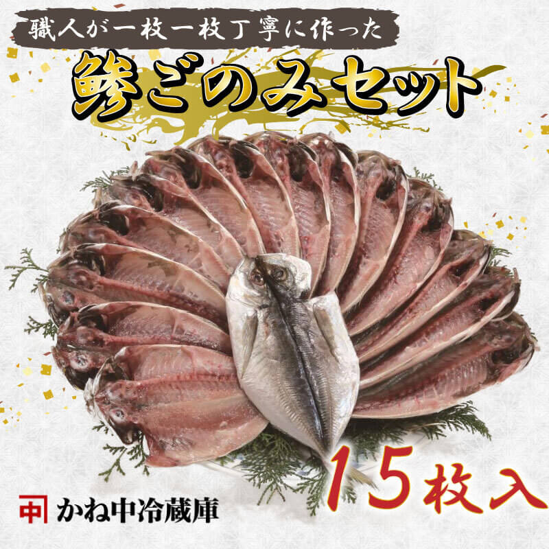 【ふるさと納税】 干物 詰め合わせ セット 魚 あじ ひもの 鯵ごのみ 15枚 中サイズ 極上 鯵 アジ 沼津 沼津 静岡 ランキング 人気 美味しい