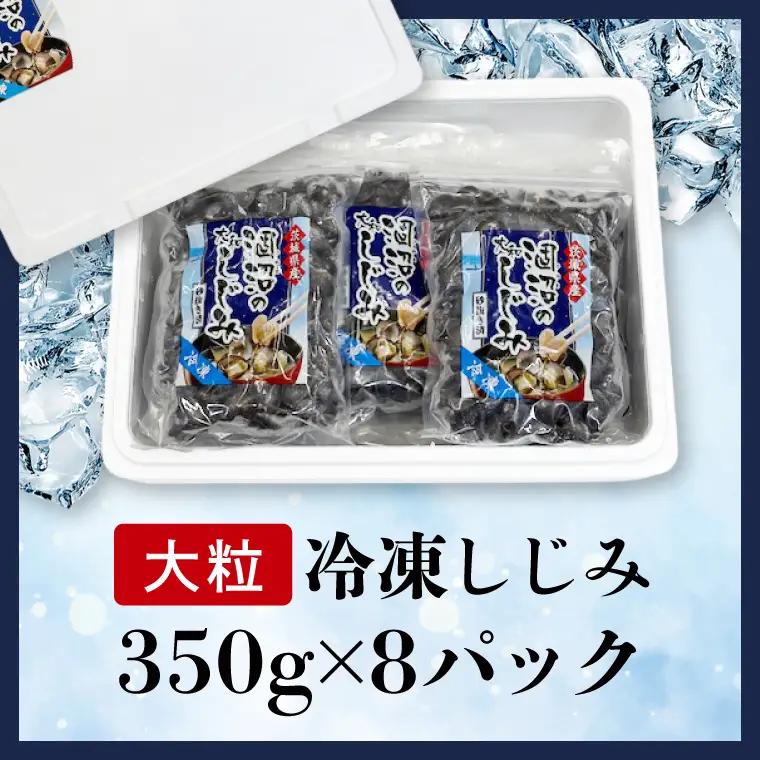 涸沼のプリップリ大粒冷凍しじみ（砂抜き済）350g×8P 茨城県 水戸市（BJ-6）