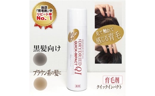 
            医薬部外品 育毛・発毛促進剤 ドライドライド クイックインパクト 120mL【黒髪・茶髪向けより選択可】
          