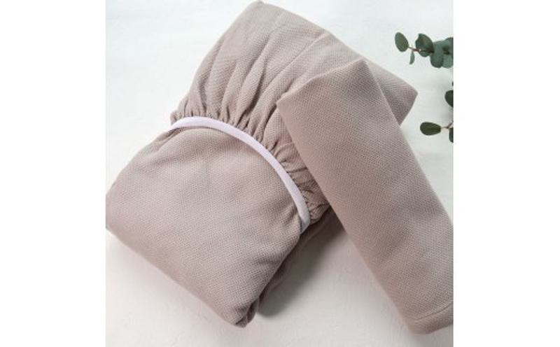 【tissu de coton/ハニカム織】泉州南部織 BED用シングルシーツ＆ピロー（BE）＜スピード発送＞ G1950