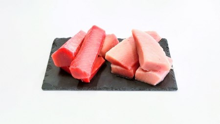 天然 まぐろ セット（とろびんちょう・きはだまぐろ） 約1.2kg (a10-908)