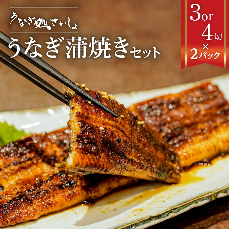 【ふるさと納税】うなぎ処 さいしょ うなぎの蒲焼 セット 【内容量が選べる】 3切 4切 × 2パック 鹿児島市 鹿児島県産 国産 国内産 加工 食品 魚 鰻 うなぎ 蒲焼 白焼き タレ付き 丑の日 スタミナ ひつまぶし 炭火焼 手焼き こだわり 惣菜 グルメ 送料無料