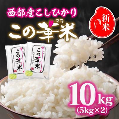 ふるさと納税 西都市 令和7年産 新米こしひかり10kg(5kg×2)『この華米』[2879]