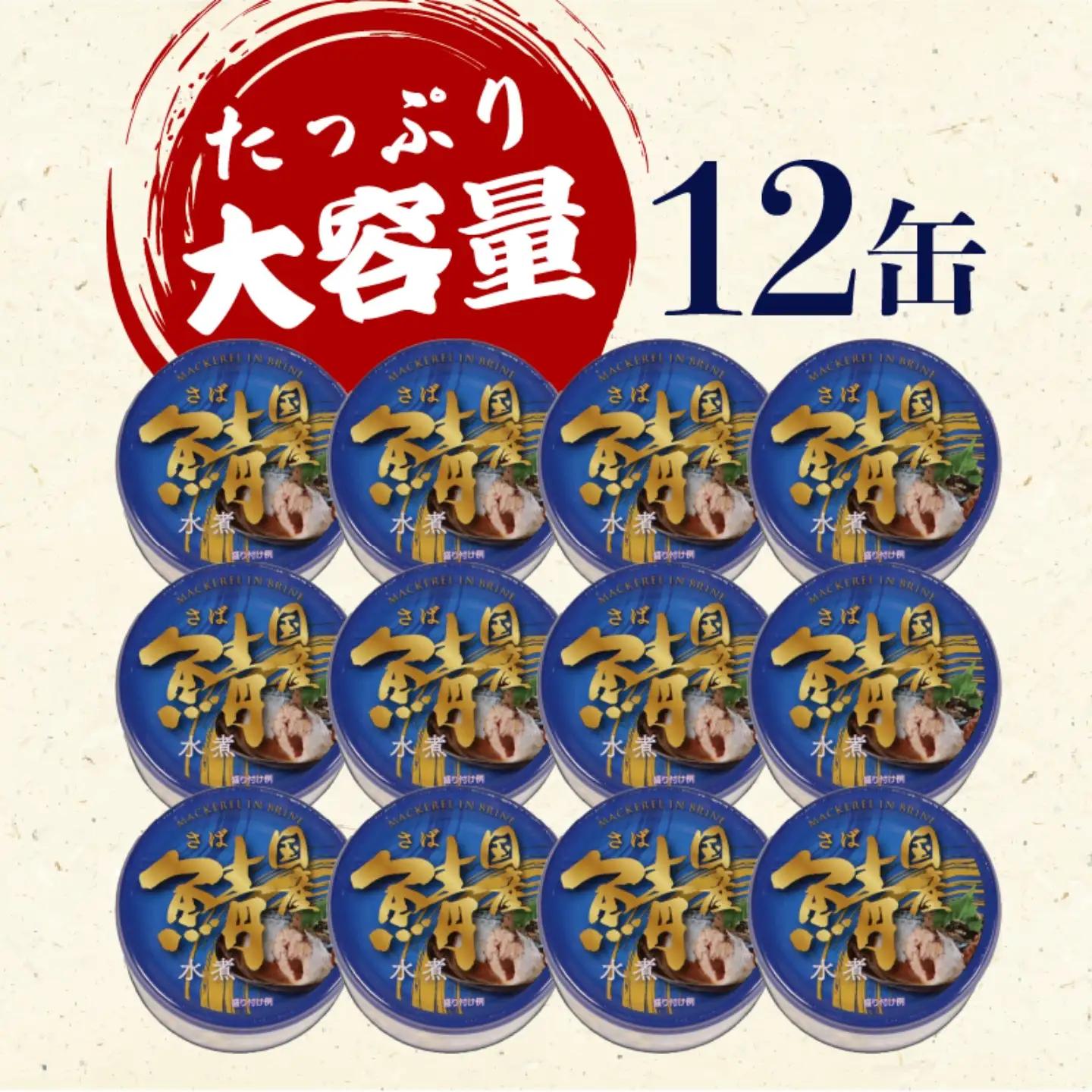 缶詰 さば水煮 190g×12個 防災 長期保存 非常食 缶詰