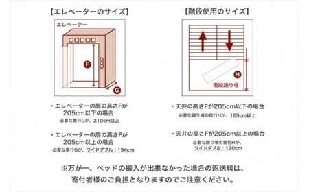 ザ・ベッド ワイドダブル ブルー 152×195 脚12cm ナチュラル 脚付きマットレス  寝具 F7Z-956