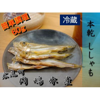 ふるさと納税 広尾町 本乾ししゃも　60g×2パック【本ししゃも　珍味　無添加　北海道　国産】(C0038)