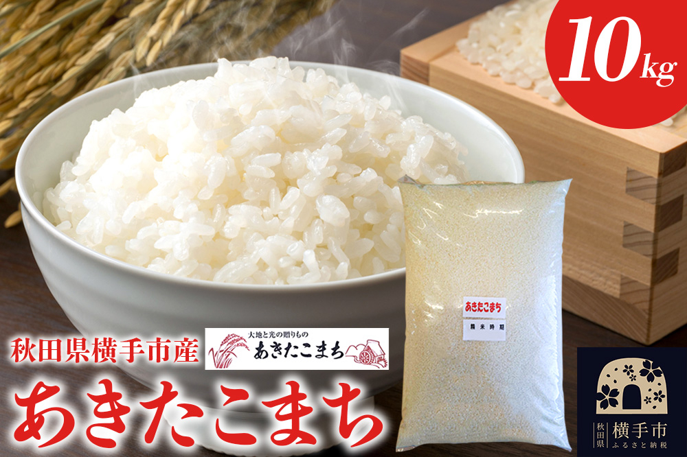 
            【白米】【令和6年産】秋田県横手市産 あきたこまち 10kg×1袋
          