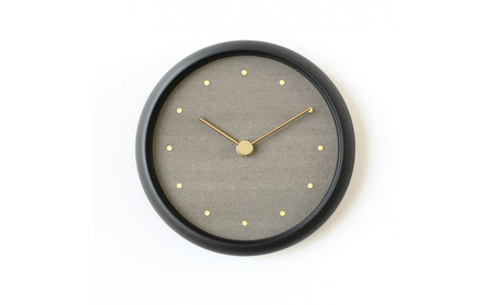 はなもっこ 掛時計 淡墨　ブラック