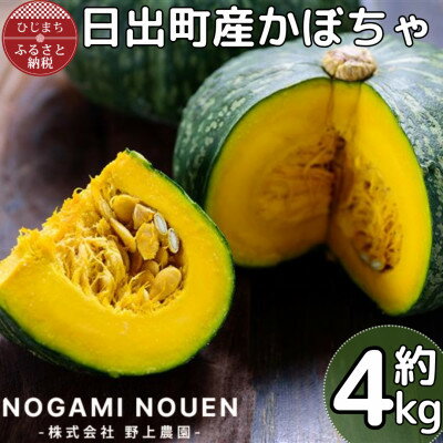 【ふるさと納税】日出町産かぼちゃ　約4kg【1729846】