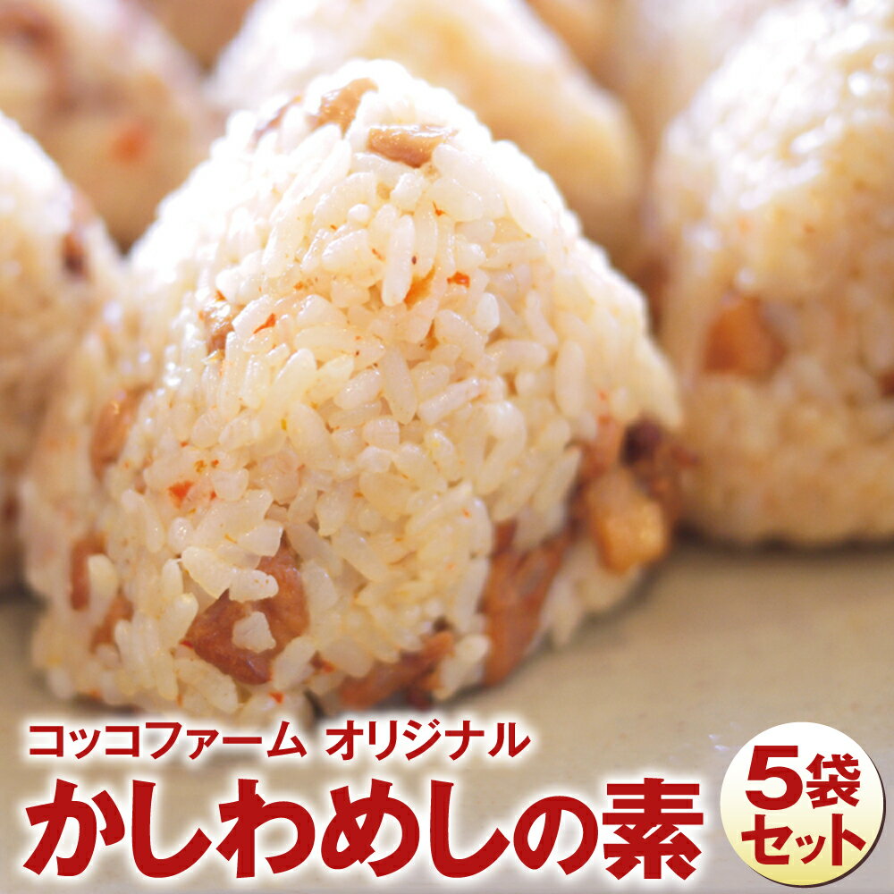 【ふるさと納税】コッコファーム オリジナル かしわめしの素 5袋セット 5人前 250g×5袋 かしわめし 炊き込みご飯 セット コッコファーム 菊池市 冷蔵 送料無料《90日以内に出荷予定(土日祝除く)》