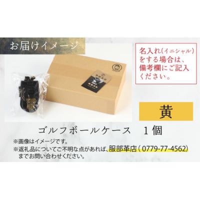 ふるさと納税 大野市 【5色から選べる】ボールが取出しやすい ゴルフボールケース　黄色 |  | 03