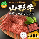 【ふるさと納税】みちのくの特級品『山形牛モモしゃぶしゃぶ用500g』 ブランド牛 和牛 国産 牛肉 サシ 高級 贅沢 F4A-0090