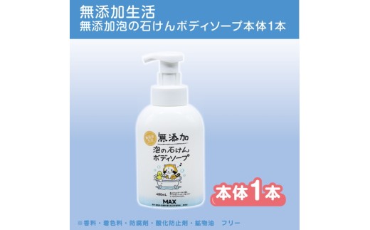 香料/着色/防腐剤なし【ボディーソープ】泡『無添加 生活シリーズ』泡の石けん ボディソープ ボトル 1本 無添加 泡 ボディーソープ ボディソープ ボディーシャンプー ボディシャンプー ハンドソープ せっけん 石けん 石鹸 無添加 洗顔 美容 日用品 おすすめ 人気 ランキング 奈良県 橿原市 ボディーソープ ボディソープ 泡 無添加 ※離島への配送不可