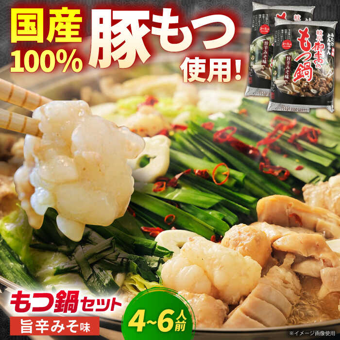【ふるさと納税】「藤よし」のもつ鍋（2-3人前）×2セット/ モツ もつ 白もつ ホルモン / 岐阜県 御嵩町 / 藤よし [AVAA010]