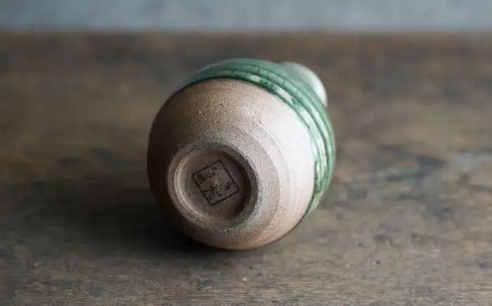 【波佐見焼】織部釉 一輪挿し 1点【工房風】[EF13]