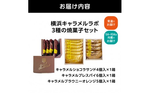 横浜キャラメルラボ 3種の焼菓子セット