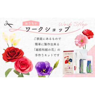 ふるさと納税 越前町 越前和紙で手作り花のキット　10種(図解説明書にはQRコード動画付き) |  | 01