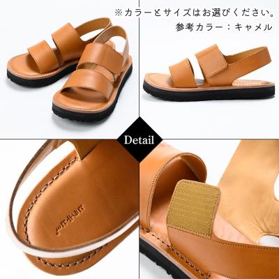 ふるさと納税 霧島市 レザーサンダル「ラスタマン」(キャメル・28.0cm)【ヒラキヒミ。】K-102-G-280　 |  | 02