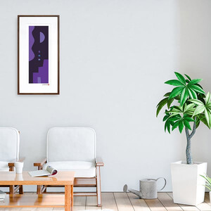 【絵画】 和紙アート 「やさしい記憶４」 額装サイズ 300mmx600mm 阿波紙 【 アート インテリア 現代版画 】