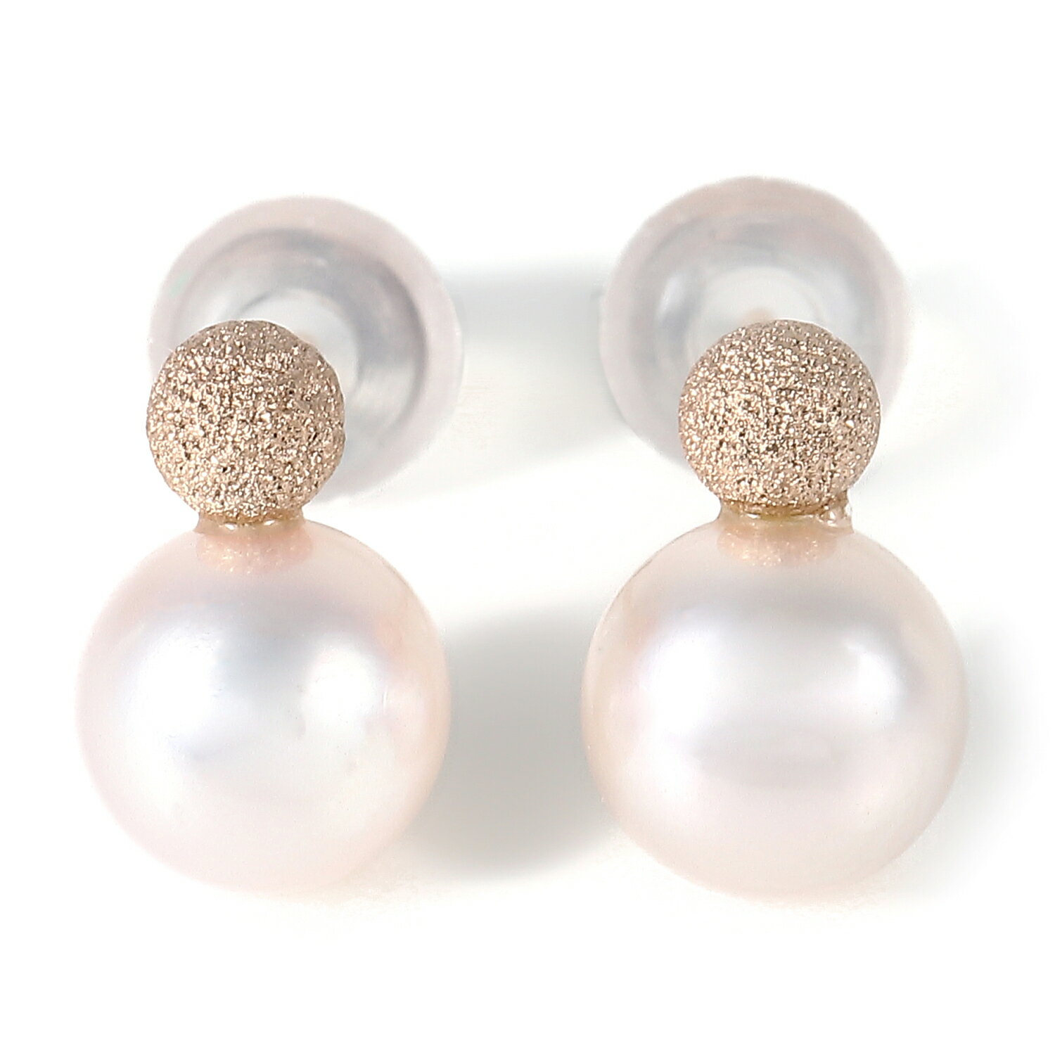 【ふるさと納税】1027　K18PGあこや本真珠ピアス　フラッシュボール　　K18 ピンクゴールド あこや真珠 ピアス 伊勢志摩 アクセサリー ジュエリー フォーマル カジュアル ギフト 伊勢市 18金 フラッシュボール プチ