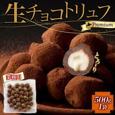 ふるさと納税 滝川市 【生チョコトリュフ】(業務用) 500g 1袋 とろける チョコレート 生キャラメル-