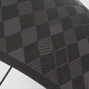槙田商店【紳士折りたたみ傘】monotone アーガイル《晴雨兼用》