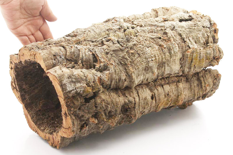 形状お任せ 筒型コルク Lサイズ 長さ30cm エアプランツ 着生植物 [株式会社チャーム charm コルク樹皮 バックパネル ビバリウム 養生植物]