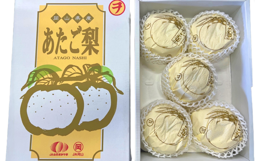 あたご梨青秀以上化粧箱入り3〜6玉約4.0kg