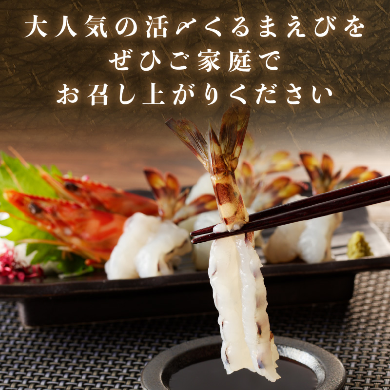 生食用冷凍活き〆福島くるまえび500ｇ【B2-134】