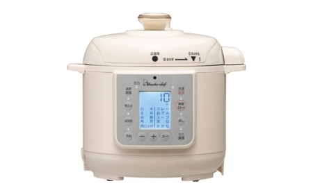 圧力鍋 マイコン電気圧力鍋3.0Ｌ楽ポン ヌージュ【wdcf0009】