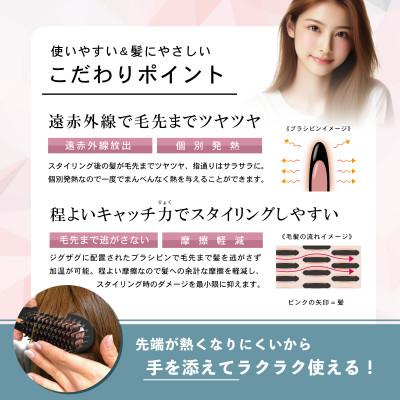 ふるさと納税 藤枝市 ケアライズ　ブラシ型ヘアアイロン　モデル-C(コンパクトタイプ)【B-50】 |  | 02