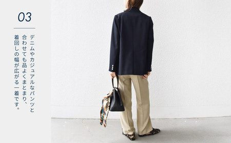 No.3227 ウールギャバジンW ジャケット サイズ38