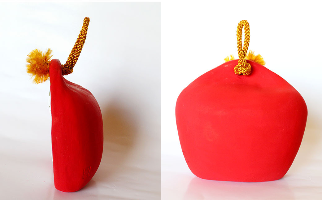 辰年土鈴 永満寺窯作 重さ200g 縦10cm 横11.5cm 奥行4.5cm