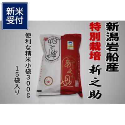 ふるさと納税 村上市 【新米受付・令和8年産米】小分け真空パック 新之助 4.5kg 新潟県村上市産特別栽培米NA4231