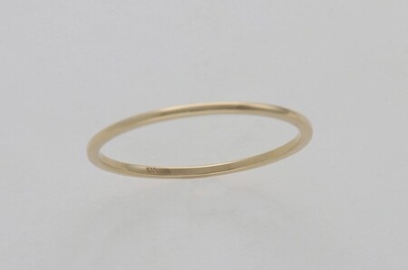 K18鍛造リング　極細0.8ｍｍ　9000495227