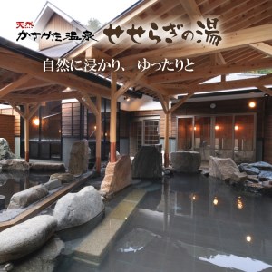 温泉入湯券「天然かさがた温泉せせらぎの湯」11枚綴り　027DA01N.