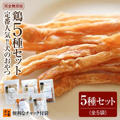 ふるさと納税 福岡市 福岡市【無添加 犬のおやつ】定番人気!鶏5種セット RS03