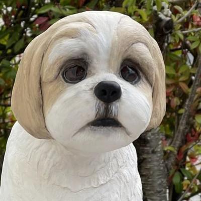 ふるさと納税 郡山市 東日本大震災からの動物愛護活動 犬猫と人との共生を願うリアルサイズモニュメント(体高40cm犬 猫) |  | 02