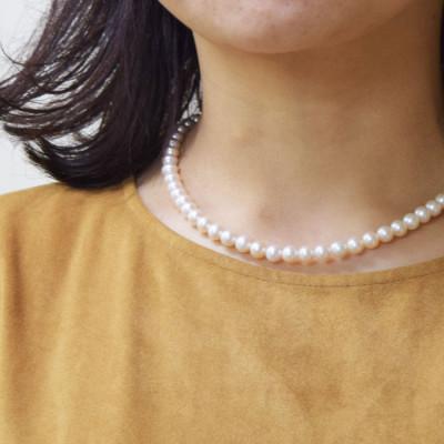 ふるさと納税 神戸市 淡水本真珠ネックレス&ピアスセット |  | 02