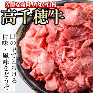 高千穂牛 こま切れ(800g)【MT002】【JAみやざき 高千穂牛ミートセンター】