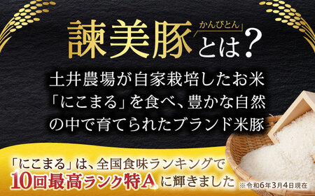 『定期便』_すっきり上質な脂身！長崎のブランド豚　諫美豚(かんびとん)のロースステーキセット800g_全6回