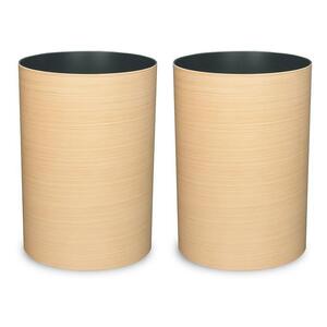 タツクラフト 杢目塗り ダストボックス M ひのき杢 6.8L 2個組 【Tk331】